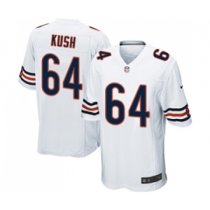 Men's Nike Chicago Bears #64 Eric Kush Game White NFL Jersey