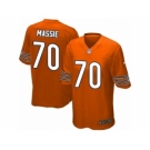 Men's Nike Chicago Bears #70 Bobby Massie Game Orange Alternate NFL Jersey