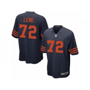 Men's Nike Chicago Bears #72 Charles Leno Game Navy Blue 1940s Throwback Alternate NFL Jersey