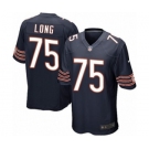 Men's Nike Chicago Bears #75 Kyle Long Game Navy Blue Team Color NFL Jersey