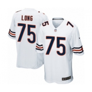 Men's Nike Chicago Bears #75 Kyle Long Game White NFL Jersey