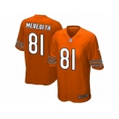 Men's Nike Chicago Bears #81 Cameron Meredith Game Orange Alternate NFL Jersey