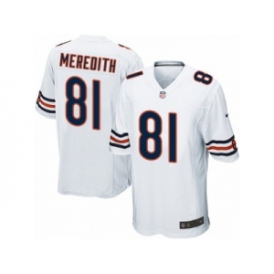 Men's Nike Chicago Bears #81 Cameron Meredith Game White NFL Jersey