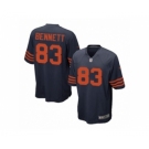 Men's Nike Chicago Bears #83 Martellus Bennett Game Navy Blue 1940s Throwback Alternate NFL Jersey