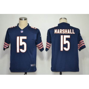 NIKE NFL Jerseys Chicago Bears 15 Marshall Blue (Game)