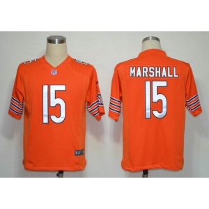 NIKE NFL Jerseys Chicago Bears 15 Marshall Orange (Game)