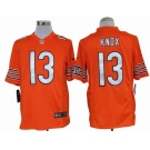 nike nfl jerseys chicago bears #13 knox orange[game]