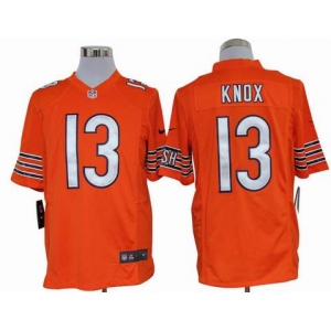 nike nfl jerseys chicago bears #13 knox orange[game]