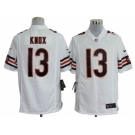 nike nfl jerseys chicago bears #13 knox white[game]