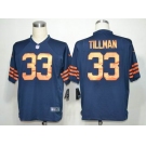 nike nfl jerseys chicago bears #33 tillman blue throwback[game]