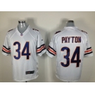 nike nfl jerseys chicago bears #34 payton white[game]