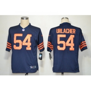 nike nfl jerseys chicago bears #54 urlacher blue throwback[game]