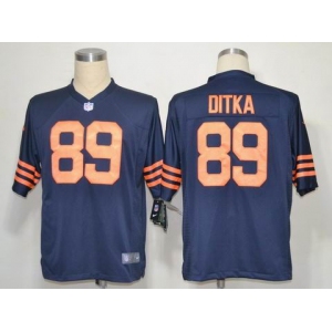 nike nfl jerseys chicago bears #89 ditka blue Throwback [Game]