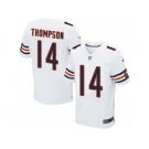 Men Nike Chicago Bears #14 Deonte Thompson Elite White NFL Jersey