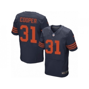 Men Nike Chicago Bears #31 Marcus Cooper Elite Navy Blue Alternate NFL Jersey