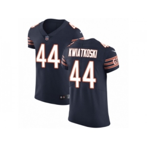 Men Nike Chicago Bears #44 Nick Kwiatkoski Navy Blue Team Color Vapor Untouchable Elite Player NFL Jersey