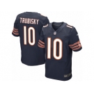 Men's Nike Chicago Bears #10 Mitchell Trubisky Elite Navy Blue Team Color NFL Jersey