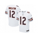 Men's Nike Chicago Bears #12 Markus Wheaton Elite White NFL Jersey