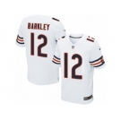 Men's Nike Chicago Bears #12 Matt Barkley Elite White NFL Jersey