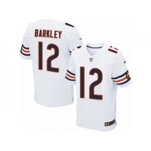 Men's Nike Chicago Bears #12 Matt Barkley Elite White NFL Jersey