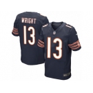 Men's Nike Chicago Bears #13 Kendall Wright Elite Navy Blue Team Color NFL Jersey