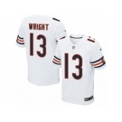 Men's Nike Chicago Bears #13 Kendall Wright Elite White NFL Jersey