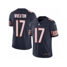 Men's Nike Chicago Bears #17 Markus Wheaton Elite Navy Blue Rush NFL Jersey