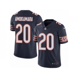 Men's Nike Chicago Bears #20 Prince Amukamara Elite Navy Blue Rush NFL Jersey