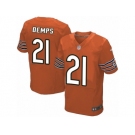 Men's Nike Chicago Bears #21 Quintin Demps Elite Orange Alternate NFL Jersey