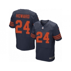 Men's Nike Chicago Bears #24 Jordan Howard Elite Navy Blue 1940s Throwback Alternate NFL Jersey