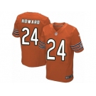 Men's Nike Chicago Bears #24 Jordan Howard Elite Orange Alternate NFL Jersey