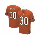 Men's Nike Chicago Bears #30 B.W. Webb Elite Orange Alternate NFL Jersey