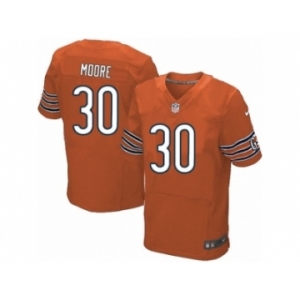 Men's Nike Chicago Bears #30 D.J. Moore Elite Orange Alternate NFL Jersey