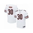 Men's Nike Chicago Bears #30 D.J. Moore Elite White NFL Jersey