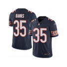 Men's Nike Chicago Bears #35 Johnthan Banks Elite Navy Blue Rush NFL Jersey