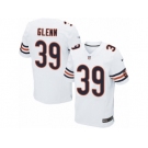 Men's Nike Chicago Bears #39 Jacoby Glenn Elite White NFL Jersey