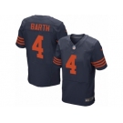 Men's Nike Chicago Bears #4 Connor Barth Elite Navy Blue 1940s Throwback Alternate NFL Jersey