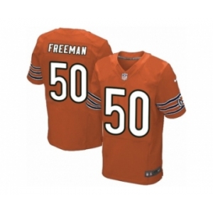 Men's Nike Chicago Bears #50 Jerrell Freeman Elite Orange Alternate NFL Jersey