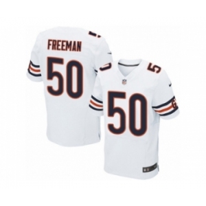 Men's Nike Chicago Bears #50 Jerrell Freeman Elite White NFL Jersey