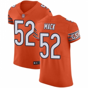 Men's Nike Chicago Bears #52 Khalil Mack Orange Alternate Vapor Untouchable Elite Player NFL Jersey