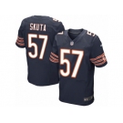 Men's Nike Chicago Bears #57 Dan Skuta Elite Navy Blue Team Color NFL Jersey