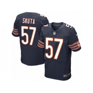 Men's Nike Chicago Bears #57 Dan Skuta Elite Navy Blue Team Color NFL Jersey