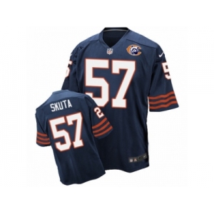 Men's Nike Chicago Bears #57 Dan Skuta Elite Navy Blue Throwback NFL Jersey