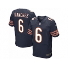 Men's Nike Chicago Bears #6 Mark Sanchez Elite Navy Blue Team Color NFL Jersey