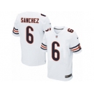 Men's Nike Chicago Bears #6 Mark Sanchez Elite White NFL Jersey