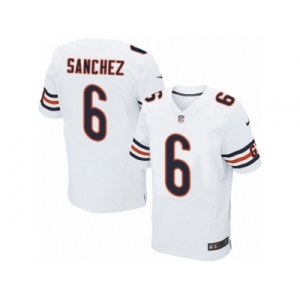 Men's Nike Chicago Bears #6 Mark Sanchez Elite White NFL Jersey