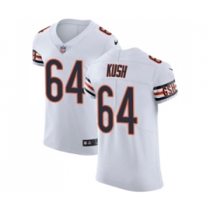 Men's Nike Chicago Bears #64 Eric Kush White Vapor Untouchable Elite Player NFL Jersey
