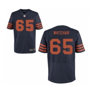 Men's Nike Chicago Bears #65 Cody Whitehair Elite Navy Blue Throwback Alternate NFL Jersey