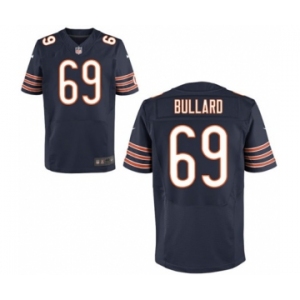 Men's Nike Chicago Bears #69 Jonathan Bullard Elite Navy Blue Team Color NFL Jersey