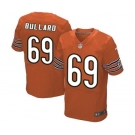 Men's Nike Chicago Bears #69 Jonathan Bullard Elite Orange Alternate NFL Jersey